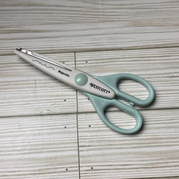 Westcott Decorative Scissors Three Piece Set in Mint & White - Picture 3 of 9